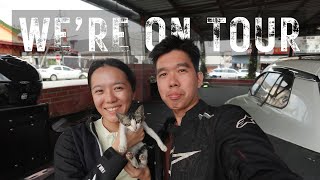 First day on the road l Touring on our Motorcycle l We made a new FRIEND! (S1E1)
