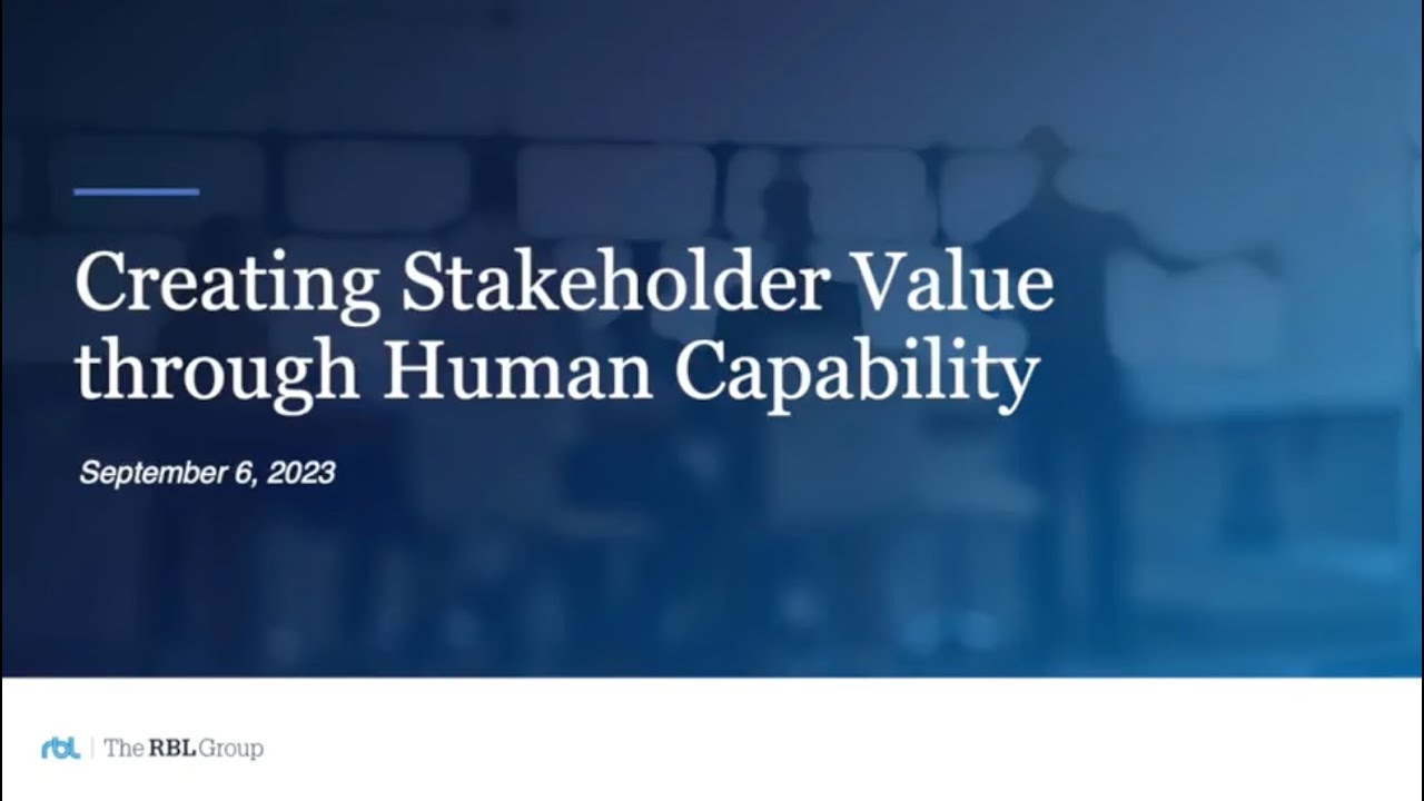 Creating Stakeholder Value Through Human Capability with Dave Ulrich - 09/06/2023
