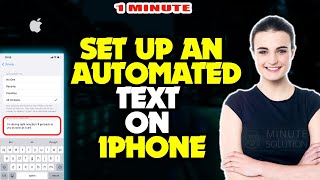 How to set up an automated text on iphone or ipad | Set up Autoreply 2024