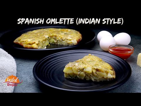 Spanish Omelette Indian Style | Potato Omelet Recipe