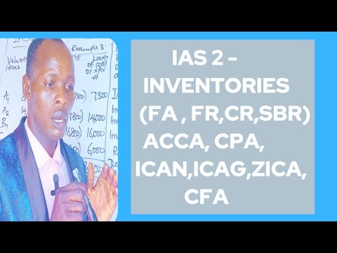 IAS 2 Inventories ( Accounting for Inventory)- ACCA ,CPA ,ICAN , ICAG, CFA, ICAEW , ZICA