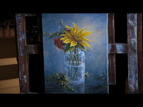 Sunflower Still Life Painting - Paint with Kevin