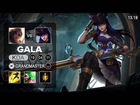 Caitlyn vs Samira ADC - KR Grandmaster - Patch 13.19 Season 13