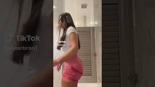 Tiktok Thot Dancing in Pink Tight Shorts