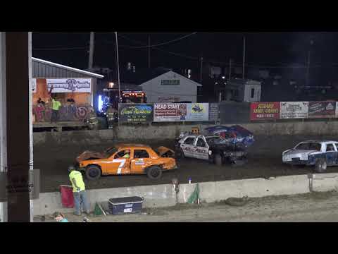 2021 Otsego County Fair Thursday Night Demo Derby Heat 4 (Bonestock V8)