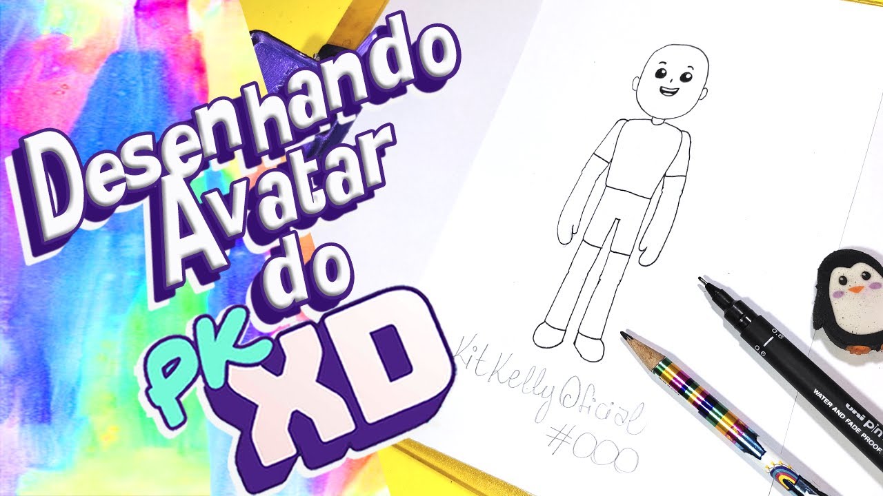 COMO DESENHAR O AVATAR DO @PKXDUniverse ATUALIZADO!