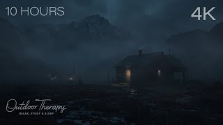 A Wind River Rainstorm | Immersive Pattering Rain on a Tin Roof | RELAX | STUDY | SLEEP | 10 Hours