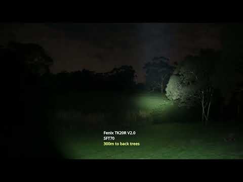 Fenix TK20R V2.0 beamshots | long range tactical flashlight