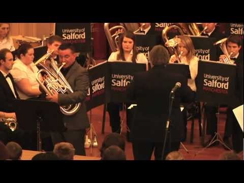 Bob Childs & Gary Curtin with University of Salford Brass Band