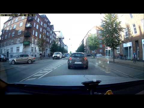 Taxi runs down cyclist in copenhagen