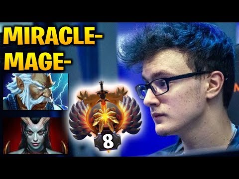 Miracle vs MagE- at Middle: Not even CLose Bro [2Games] Dota 2 7.17