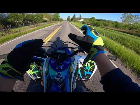 Riding My Raptor 700 to school