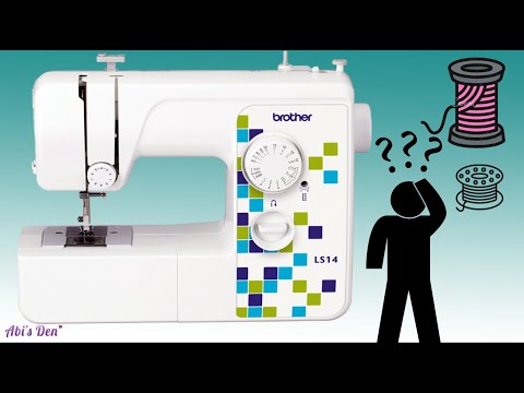 Beginners how to thread up a sewing machine. Brother LS14, Lidl lx3817a #sewwithabi