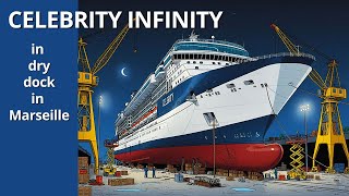 CELEBRITY INFINITY in Dry Dock in Marseille #cruiseship #cruise #cruisetour #cruise