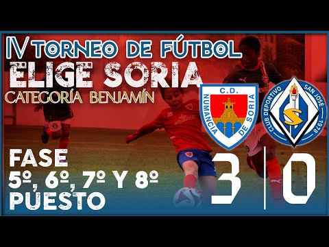 IV Torneo EligeSoria Benjamín fase 5º,6º,7º Y 8º. C.D. Numancia | 3 - 0 | C.D. San José