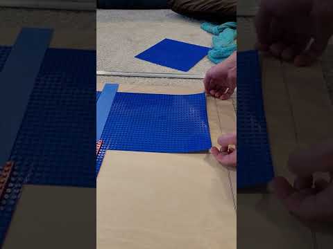 How to adhere lego base plates to plywood - Lego wall 🧱