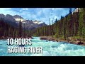 10 hours Raging River Sound in Mountains (Water white noise for Sleeping/Studying)