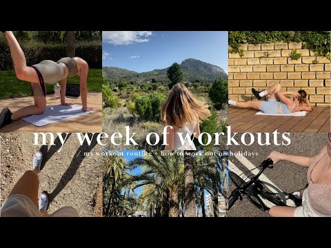 MY WEEK OF WORKOUTS // my workout routine + how to work out on holidays
