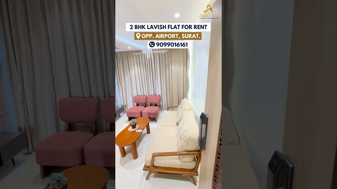 2 BHK Fully Furnished Flat For Rent - Opp. Airport, Surat. in Dumas, Surat — photo 1 of 11