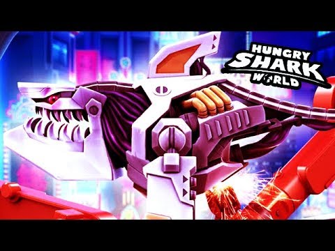 NEW ROBO SHARK UNLOCKED!!! (HUNGRY SHARK WORLD)