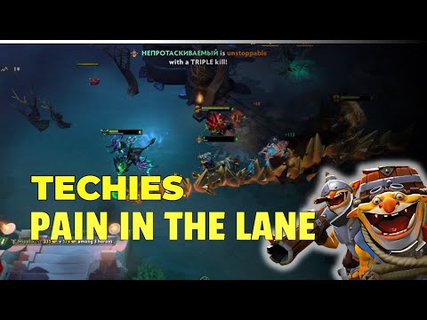Why Good Techies Player Is A Pain in the Lane! | Dota 2 7.38c Highlights