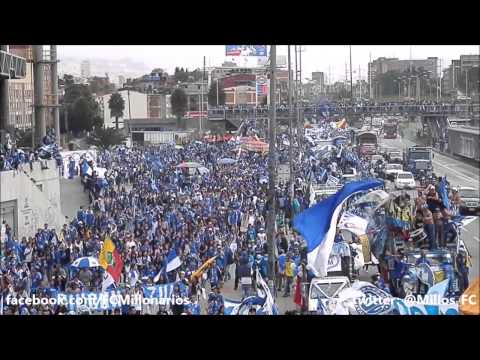 "Cumpleaños #69 de Millonarios - Azul y Blanco vistió Bogotá!" Barra: Comandos Azules • Club: Millonarios