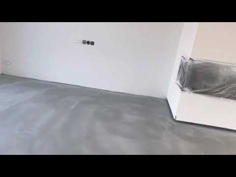 Designboden Sichtestrich Hellgrau Beton-Optik