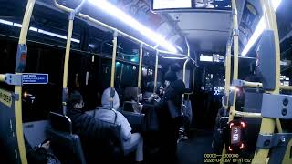 Boarding & Leaving B68 Bus #447 From Coney Island Av & Kings Hwy To Brighton Bch Av & C I Av 