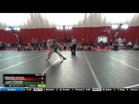 16U 138 Jared Stricker World Gold Wrestling Vs Braeden Scoles Askren Wrestling Academy