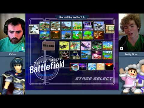 NE Melee Invitational 2018 - Kalvar (Marth) vs. Pretty Good (ICs, Doc) - SSBM Pool A