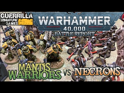 Warhammer 40k 9th Ed Battle Report - Mantis Warriors vs. Necrons