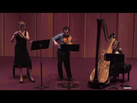 Lyrica Trio - Debussy - Sonata for Flute, Viola, and Harp - II - Interlude
