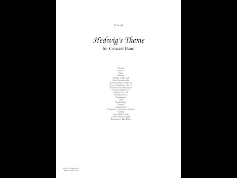Hedwig's Theme (from Harry Potter)  [Concert Band Arrangement by Ch.Se.pH]