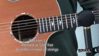 Video thumbnail for Audix Microphones - How to mic an acoustic guitar with SCX25A large diaphragm condenser microphone by AUDIX