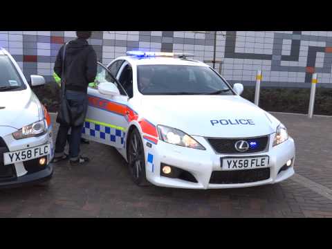 Humberside Police - Lexus IS-F And Mitsubishi Evolution X Road Crime Unit Lights & Sirens