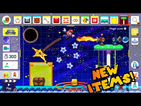 What if Mario Maker 2 Had Mario Galaxy Items and Objects!?