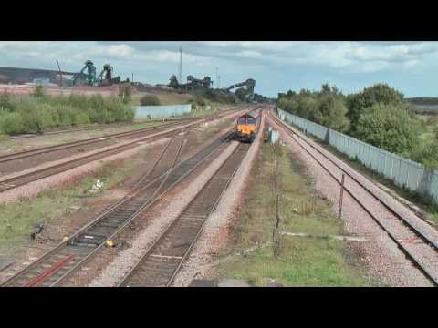 66020 on 6D88, 14:39, Goole Docks - Doncaster empty steel