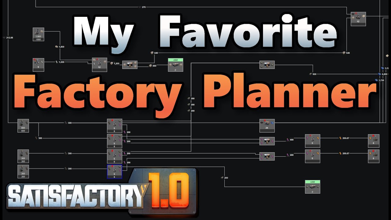 Satisfactory Modeler - The Best Way to Plan & Track Your Factories