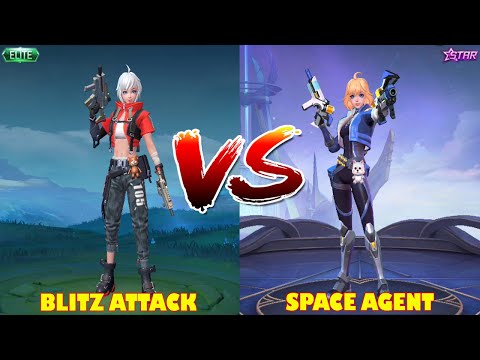 SKIN COMPARISON BEATRIX SPACE AGENT SKIN STARLIGHT MOBILE LEGENDS