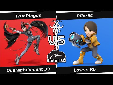 Quarantainment 39 Losers R6 - TrueDingus (Bayonetta) Vs. Pflor64 (Mii Gunner) Smash Ultimate - SSBU