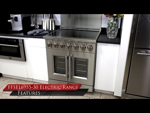 Forno FFSEL6955-30 - 30" Electric Range - French Doors