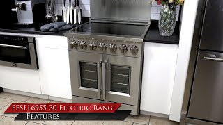 Forno Massimo 30-Inch Freestanding French Door Electric Range, True Convection Oven Stainless FFSEL695530 Picture