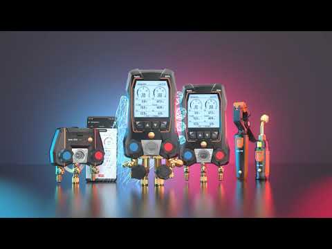 testo 557s Smart Vacuum Kit - Smart digital manifold with wireless vacuum & clamp temperature probes
