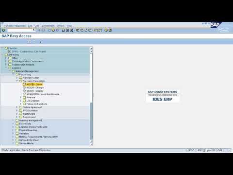 SAP MM - Purchase Requisition