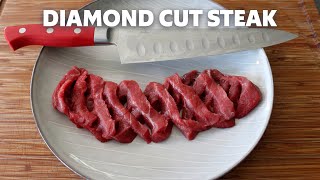 Diamond Cut Steak | Bonus Garlic Butter Steak Toast Recipe | Food Wishes