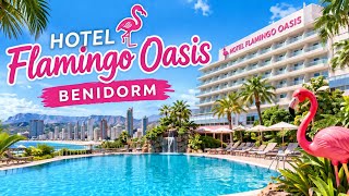 Inside 4 star hotel flamingo oasis cheap deal on all inclusive #benidorm #holida