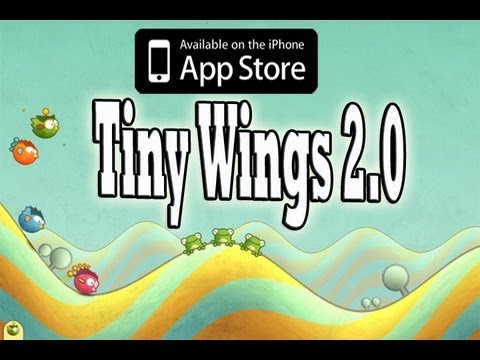 Tiny Wings 2.0 GAMEPLAY - Update Brings Bird Racing and Multi-player iPhone iPod Touch iPad - YouTube