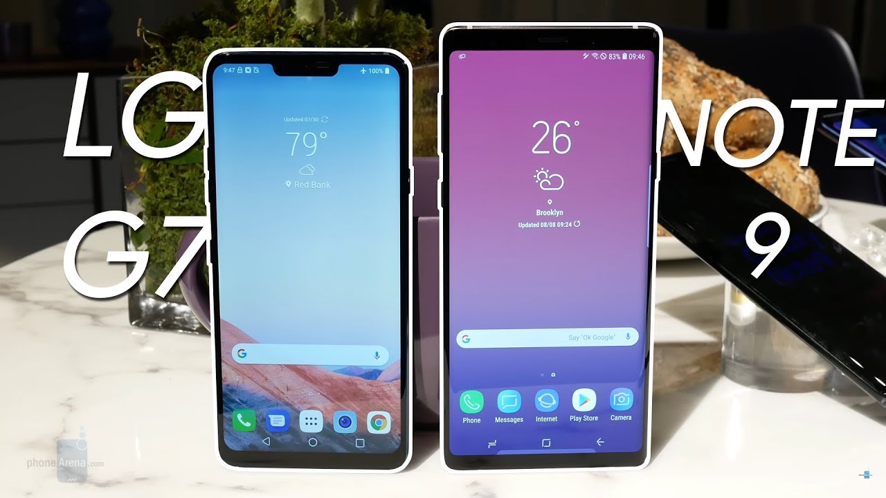 Samsung Galaxy Note 9 vs  LG G7 ThinQ: ThinQ Size is Everything?