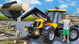 Download lagu Funny stories about Tractor JCB, Dump Truck and other cars Bruder - compilation | Toys 2 Boys mp3