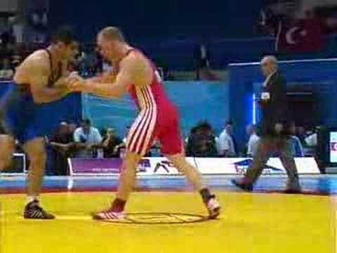 GR: Rezaei IRI v Hietaniemi FIN 2007 Senior Worlds 96KG
